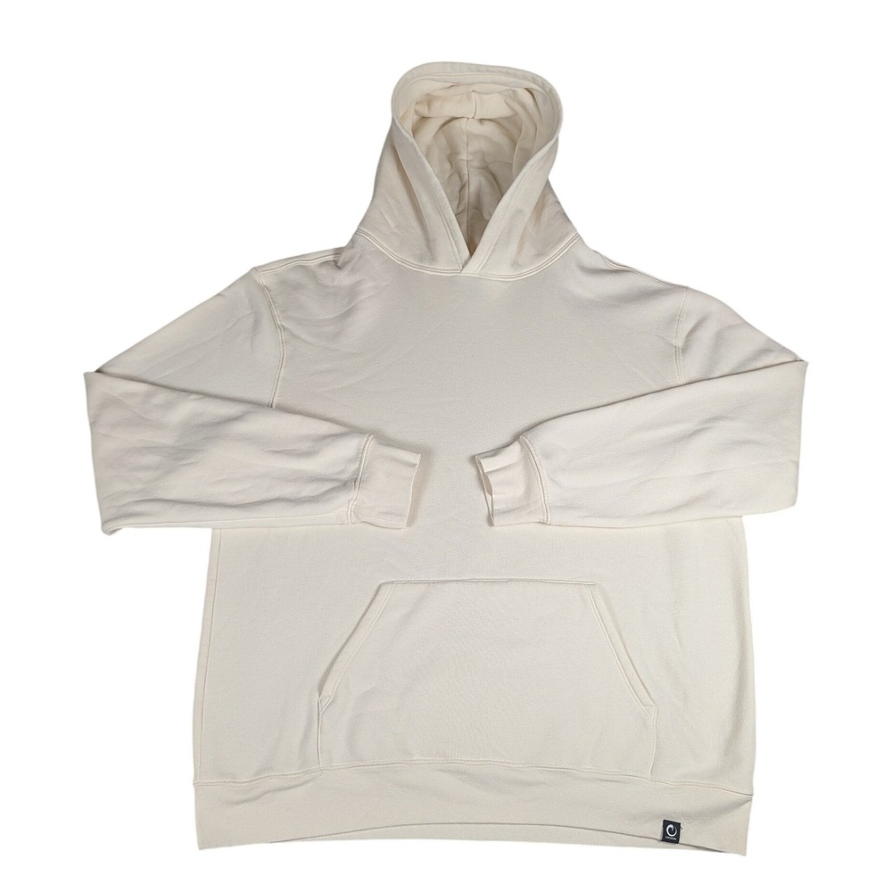 Origin USA Heavyweight Hoodie Cream Off-White Pullover Made in America 2XL